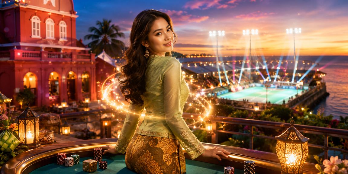 Permainan dadu kasino sempena Hari Raya di Melaka Malaysia